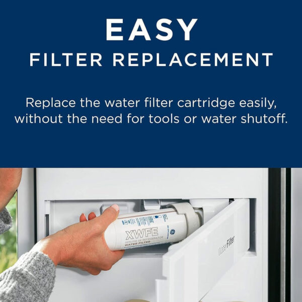 GE XWFE Refrigerator Water Filter, White - Image 3