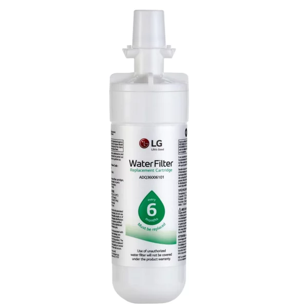 LG LT700P Replacement Refrigerator Water Filter ADQ36006101, ADQ36006113, ADQ75795103, or AGF80300702 , White , Single