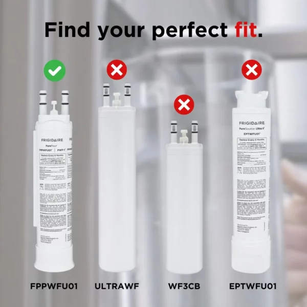 Frigidaire FPPWFU01 PurePour PWF-1 Refrigerator Water Filter, White - Image 3
