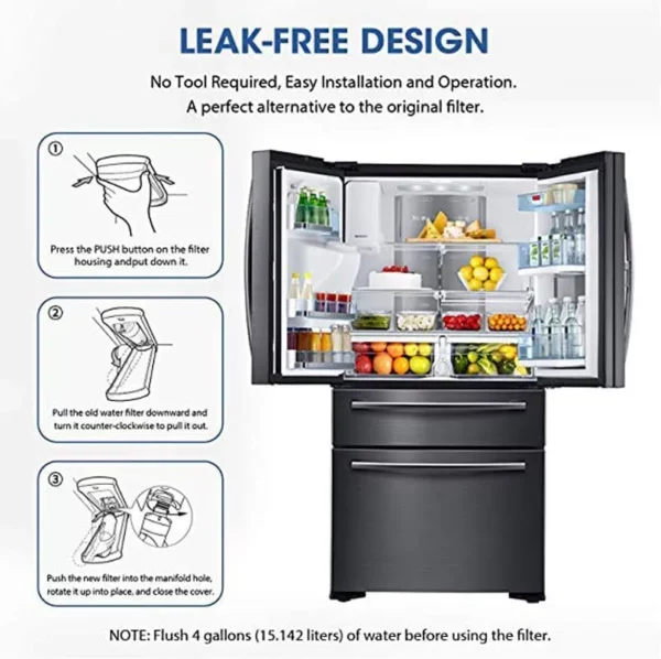 LG Refrigerator Water Filter LT1000P, LT1000P/PC/PCS, ADQ74793501, ADQ75795105, AGF80300704 - Image 4