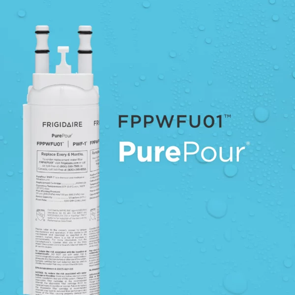 Frigidaire FPPWFU01 PurePour PWF-1 Refrigerator Water Filter, White - Image 6