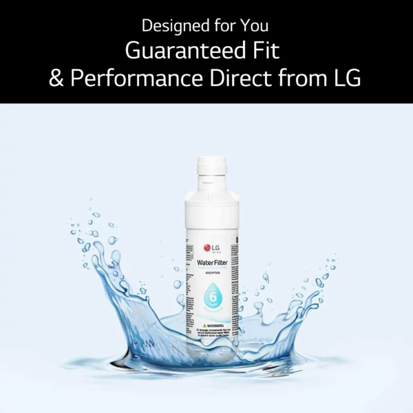 LG LT700P Replacement Refrigerator Water Filter ADQ36006101, ADQ36006113, ADQ75795103, or AGF80300702 , White , Single - Image 5