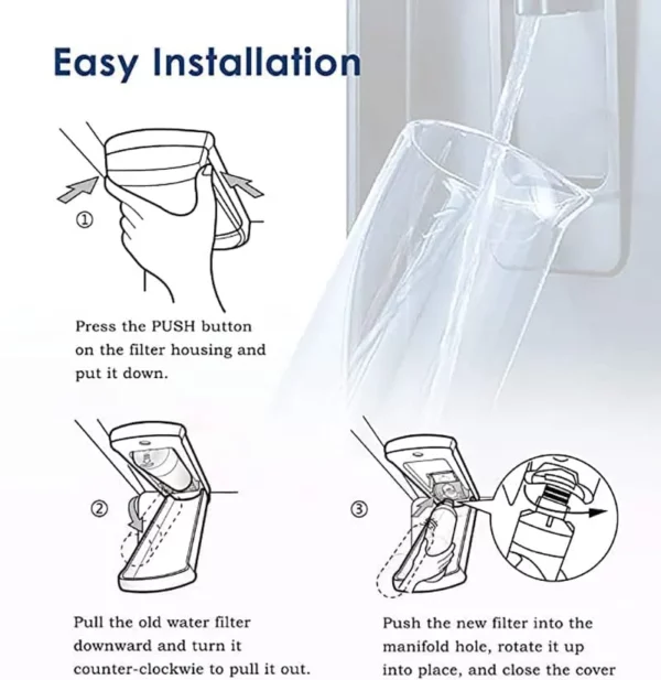 LG Refrigerator Water Filter LT1000P, LT1000P/PC/PCS, ADQ74793501, ADQ75795105, AGF80300704 - Image 3